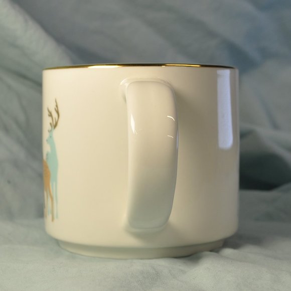 16 oz David's Tea holiday reindeer mug (w887) - Picture 7 of 10